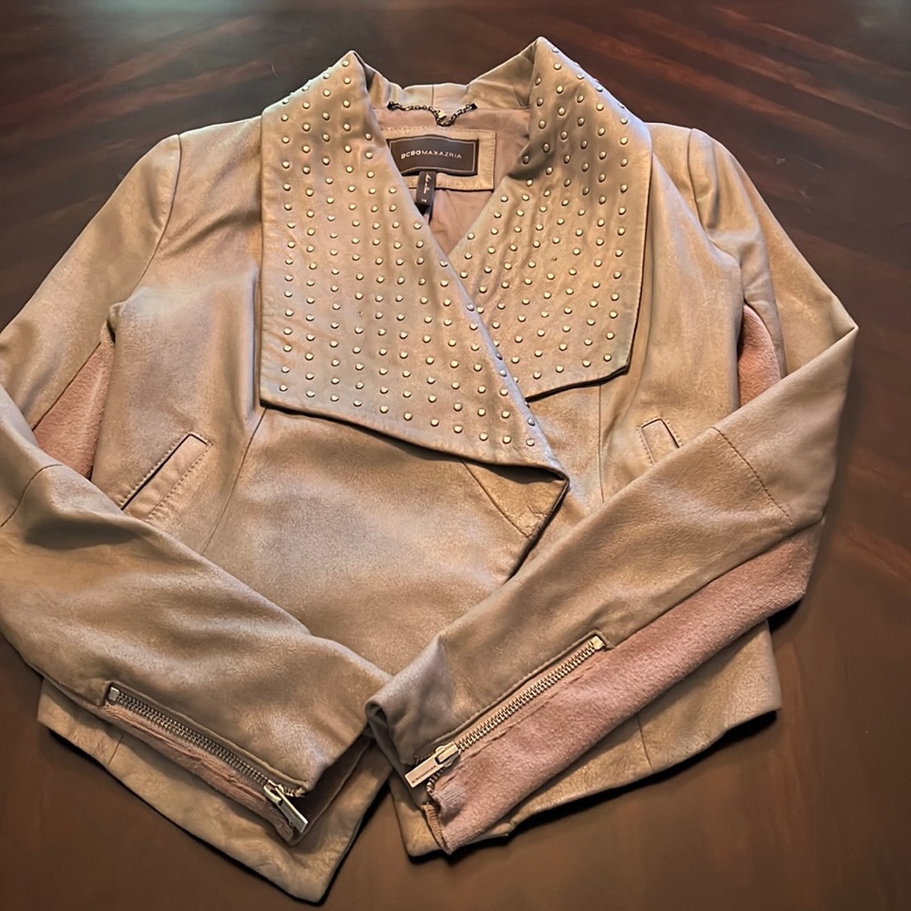 BCBG leather jacket